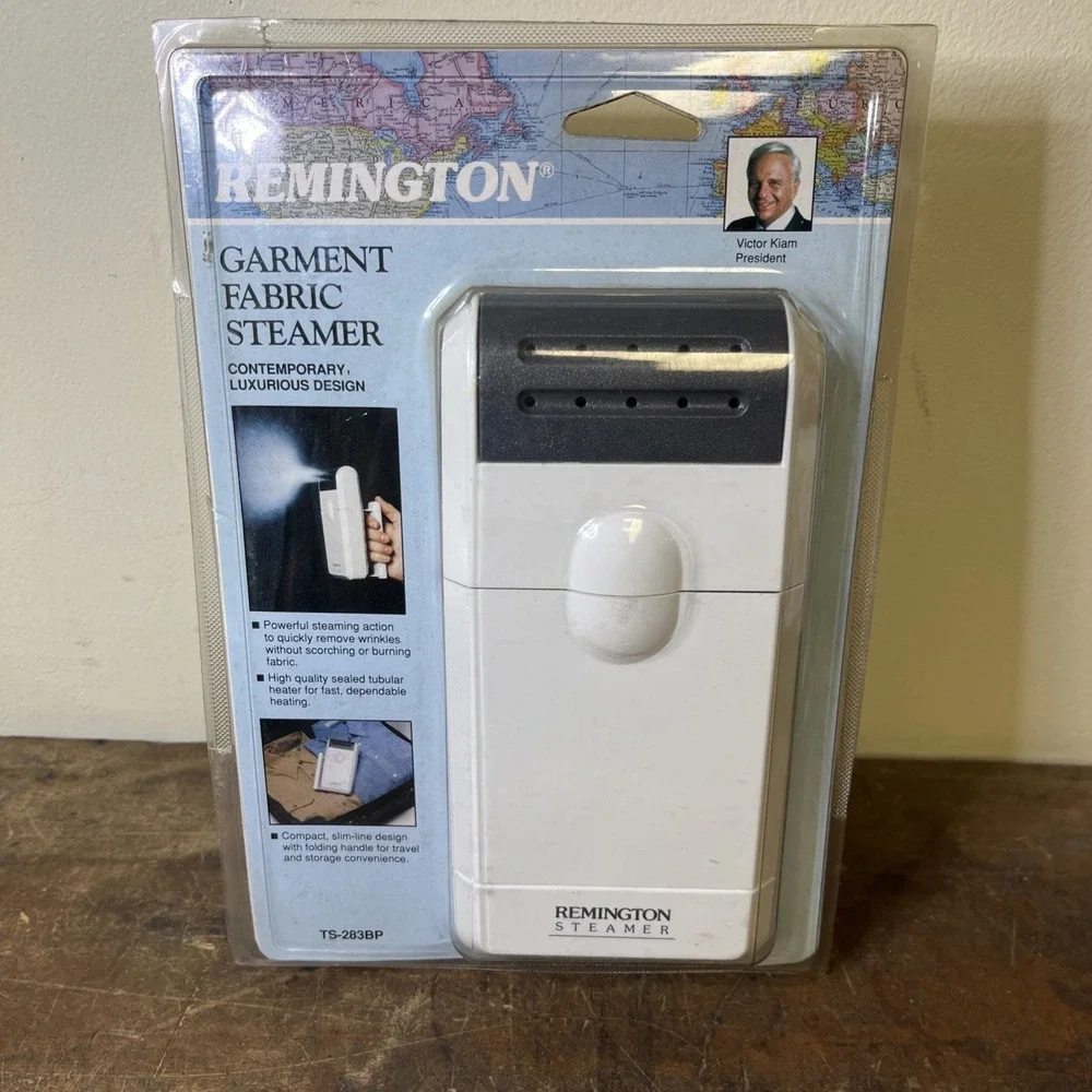 NOS Remington Garment Fabric Steamer Mini Travel Slim White